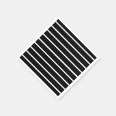 Ontwerp van zwarte en witte strepen servet (Hoek)