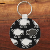 Ontwerp van zwarte schapen sleutelhanger (Voorkant)