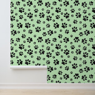 Ontwerp van zwarte verfprinters behang