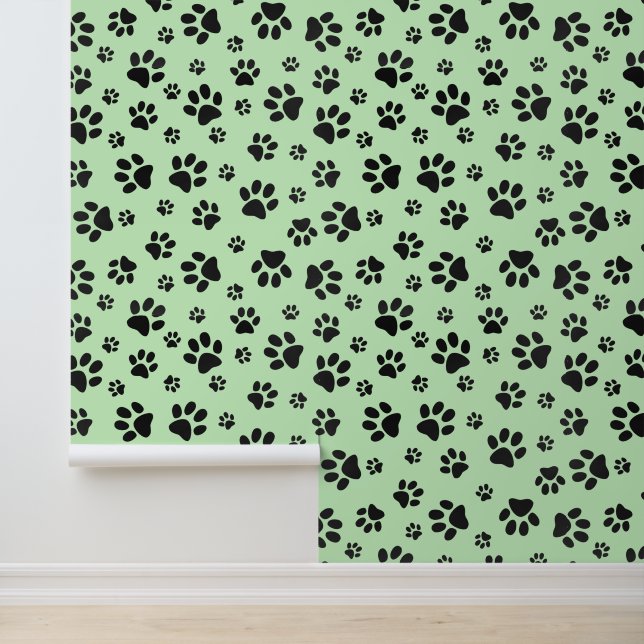 Ontwerp van zwarte verfprinters behang (Applicatie)