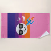 Ontwerp ver uit - keukenhanddoek strandlaken (Voorkant)