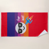 Ontwerp ver uit - keukenhanddoek strandlaken (Voorkant)