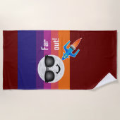 Ontwerp ver uit - keukenhanddoek strandlaken (Voorkant)