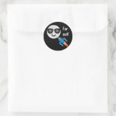 Ontwerp ver uit - Klassieke ronde sticker (Tas)