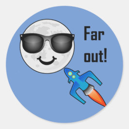 Ontwerp ver uit - Klassieke ronde sticker