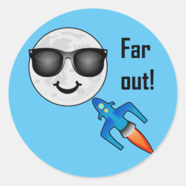 Ontwerp ver uit - Klassieke ronde sticker