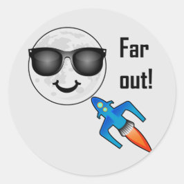 Ontwerp ver uit - Klassieke ronde sticker