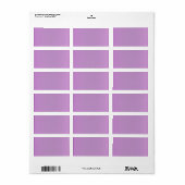 Ontwerp Verkochte gradiënt lavender Etiket (Full Sheet)