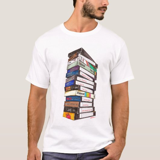Ontwerp VHS-tapes T-shirt (Voorkant)