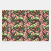 Ontwerp vier Humming Birds reeks Inpakpapier Vel (Voorkant 3)