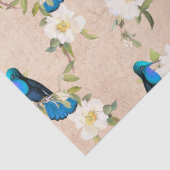 Ontwerp vier Humming Birds reeks Tissuepapier (Detail)