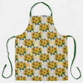 Ontwerp vier van de zonnebloem- en bijenreeks schort (Voorkant)