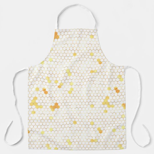 Ontwerp vijf zonnebloem- en bijenreeksen schort (Voorkant)