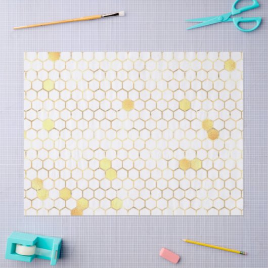 Ontwerp vijf zonnebloem- en bijenreeksen tissuepapier (Craft)