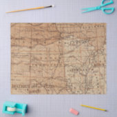 Ontwerp Vintage Kaartserie 12 Tissuepapier (Craft)