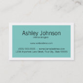 Ontwerp Visitekaartje interne ontwerper (Achterkant)