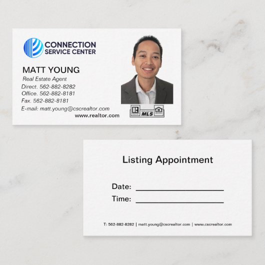 Ontwerp Visitekaartje makelaar (Voorkant / Achterkant)