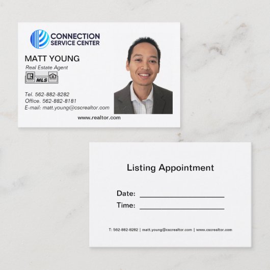 Ontwerp Visitekaartje makelaar (Voorkant / Achterkant)