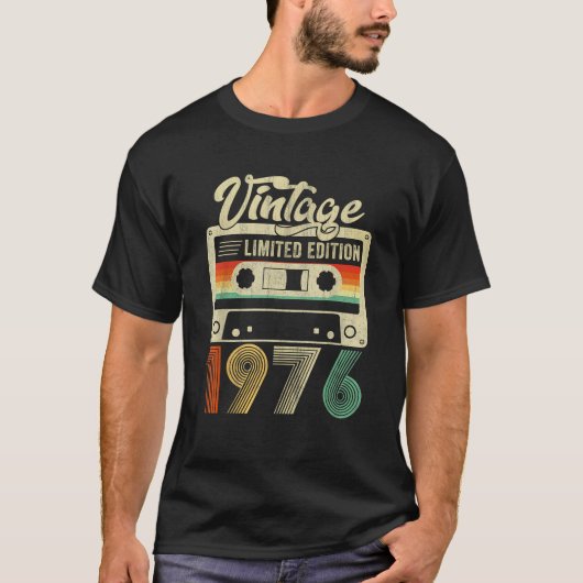Ontwerp voor 1976 Cadeau Mannen Vrouwen Gift 50 ja T-shirt (Voorkant)