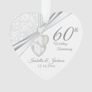 Ontwerp voor 60-jarig huwelijksjubileum-aandenken ornament