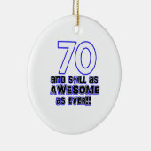 ontwerp voor 70e verjaardag keramisch ornament (Rechts)