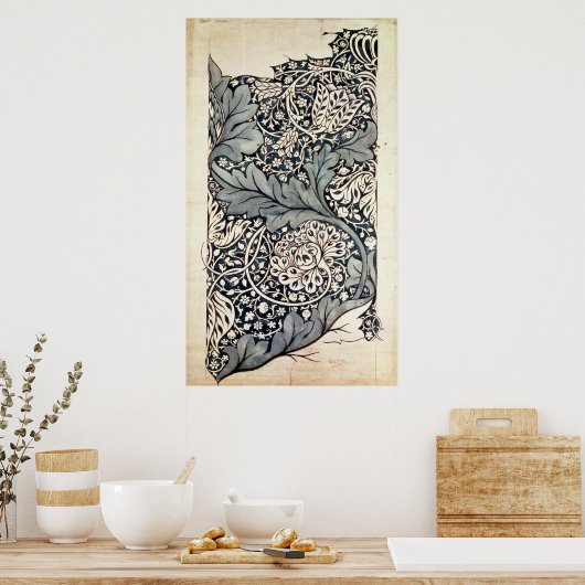 Ontwerp voor Avon Chintz, c.1886 Poster (Keuken)