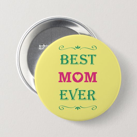 ontwerp voor beste mama ooit ronde button 7,6 cm (Voorkant /achterkant)