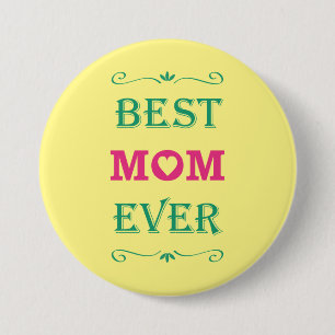 ontwerp voor beste mama ooit ronde button 7,6 cm