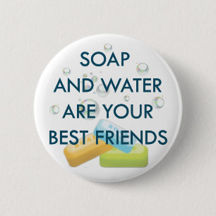 Ontwerp voor bewustmaking van het Coronavirus Ronde Button 5,7 Cm