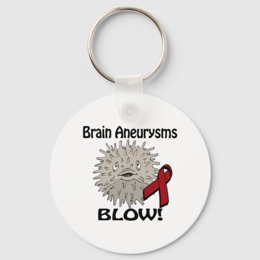 Ontwerp voor bewustwording van gescheurde hersenan sleutelhanger (Voorkant)