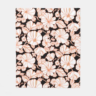 ontwerp voor bloemenkunst fleece deken