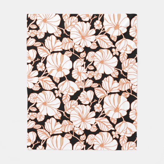 ontwerp voor bloemenkunst fleece deken (Voorkant)