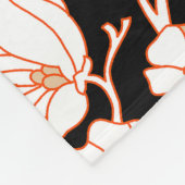 ontwerp voor bloemenkunst fleece deken (Hoek)