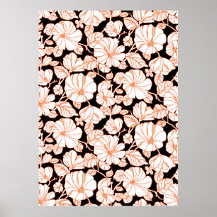 ontwerp voor bloemenkunst poster