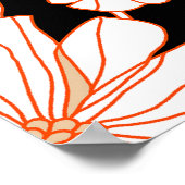 ontwerp voor bloemenkunst poster (Hoek)