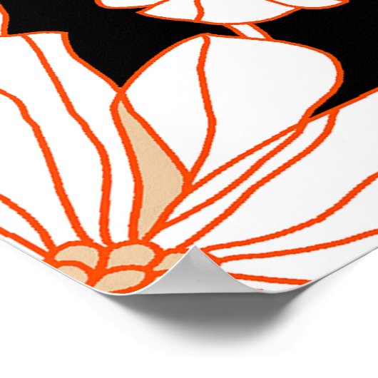 ontwerp voor bloemenkunst poster (Hoek)