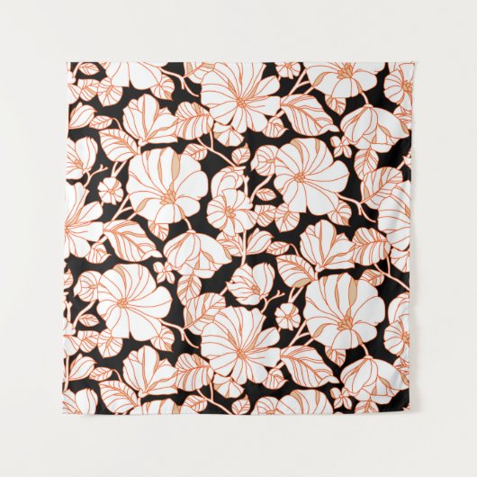 ontwerp voor bloemenkunst wandkleed (Voorkant)