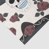 Ontwerp voor Dag van de Doden-serie 8 Tissuepapier (Detail)