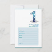 ontwerp voor de eerste verjaardag van de baby kaart (Voorkant)