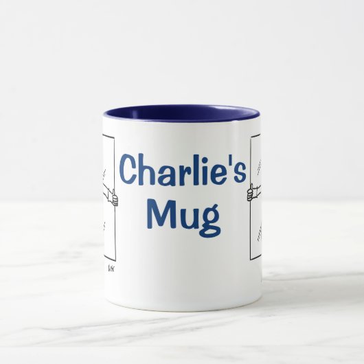 Ontwerp voor de Glazier- of Window Repairer Mok (Midden)