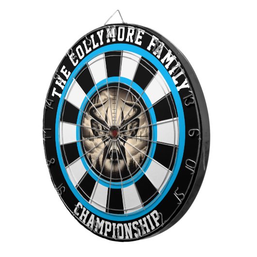 Ontwerp voor de jacht op geweekte herten dartbord (Voorkant Rechts)