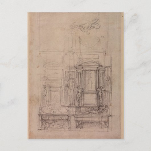 Ontwerp voor de Medici Kapel Briefkaart (Voorkant)