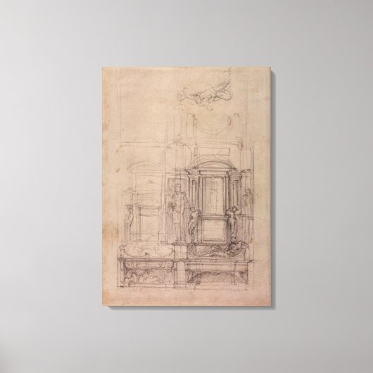 Ontwerp voor de Medici Kapel Canvas Afdruk (Voorkant)