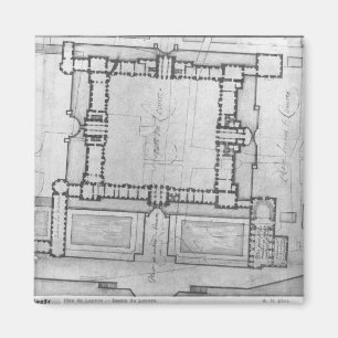 Ontwerp voor de oostelijke gebouwen van het Louvre Magneet