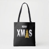 Ontwerp voor de prettige kerstkerstkerstboom tote bag (Voorkant)