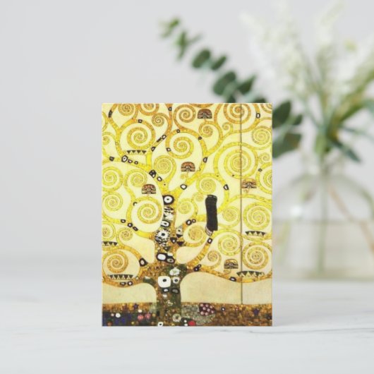 Ontwerp voor de Stocletfries - Levensboom Briefkaart (Staand voorkant)