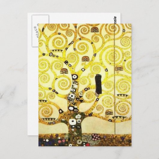 Ontwerp voor de Stocletfries - Levensboom Briefkaart (Voorkant / Achterkant)