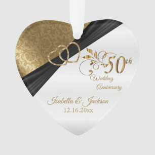 Ontwerp voor een 50e huwelijksjubileum-herinnering ornament