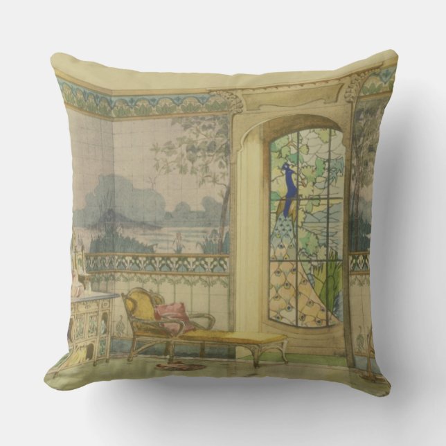 ontwerp voor een badkamer, van 'Interieurs Moderne Kussen (Voorkant)