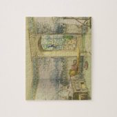 ontwerp voor een badkamer, van 'Interieurs Moderne Legpuzzel (Verticaal)